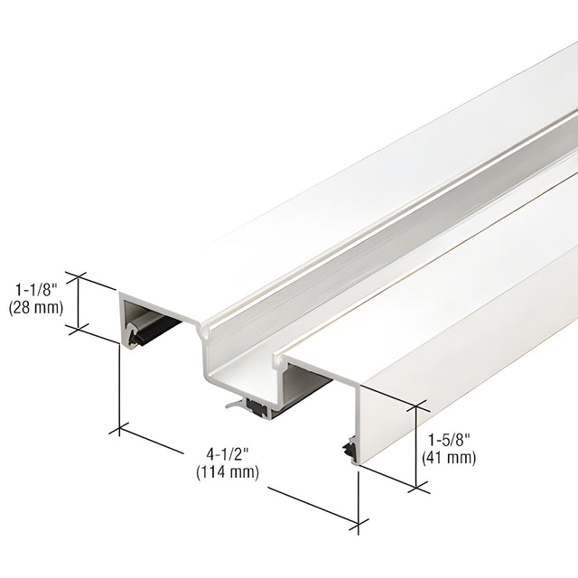 CRL-U.S. Aluminum White KYNAR® Paint Rotating Mullion, Thermally Improved - 24'-2"