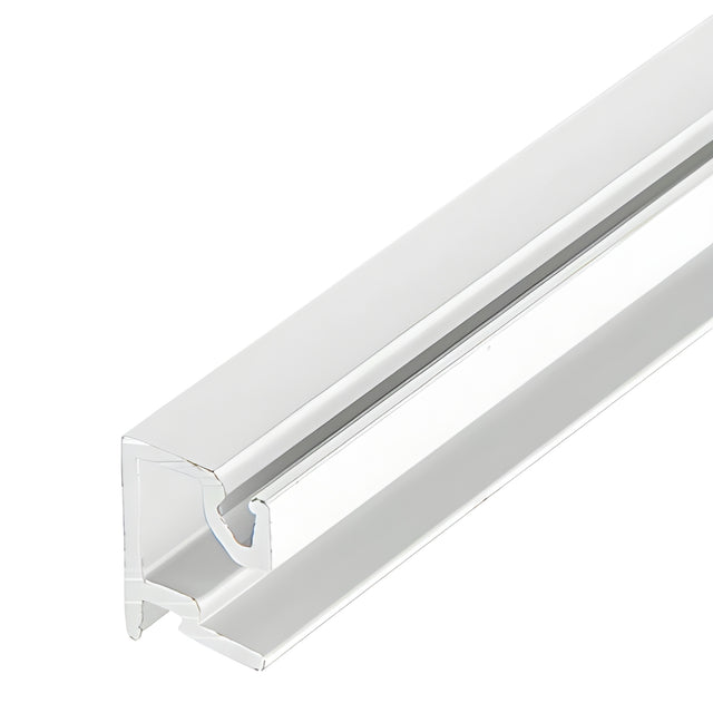 CRL-U.S. Aluminum White KYNAR® Paint Sash Face for 1/4" Glass - 21'-2"