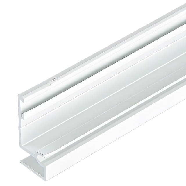 CRL-U.S. Aluminum White KYNAR® Paint Sash Gutter for 1/4" Glass - 21'-2"