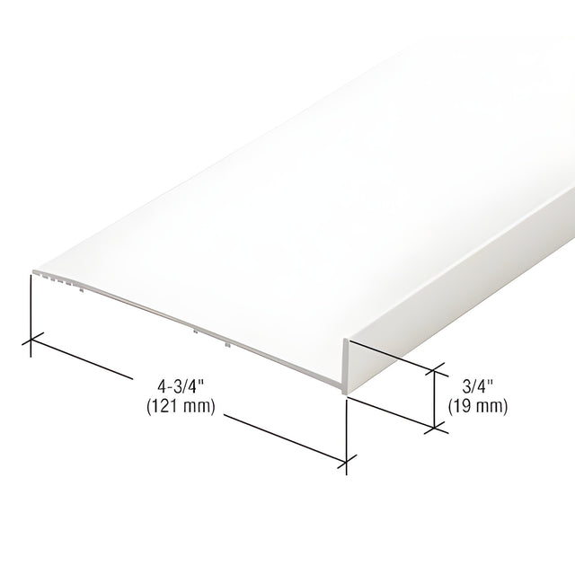 CRL-U.S. Aluminum White KYNAR® Paint Sill Flashing - 24'-2"