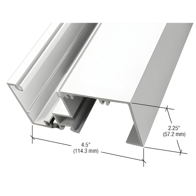 CRL-U.S. Aluminum White KYNAR® Paint Sill for 1" Glazing 2-1/4" x 4-1/2", Thermally Improved - 24'-2"