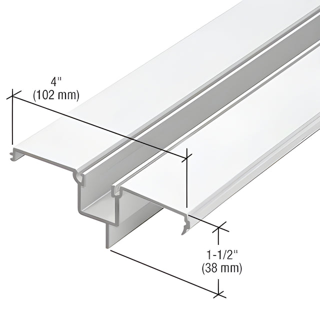 CRL-U.S. Aluminum White KYNAR® Paint Stacking Head Insert - 24'-2"