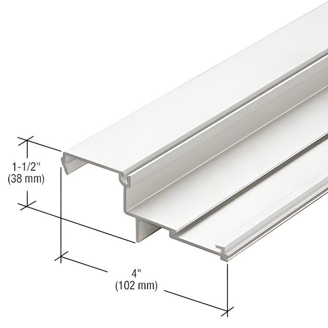 CRL-U.S. Aluminum White KYNAR® Paint Stacking Sill Insert - 24'-2"