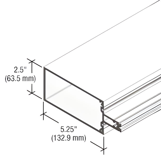 CRL-U.S. Aluminum White KYNAR® Paint Vertical/Horizontal Mullion for StormWall XL