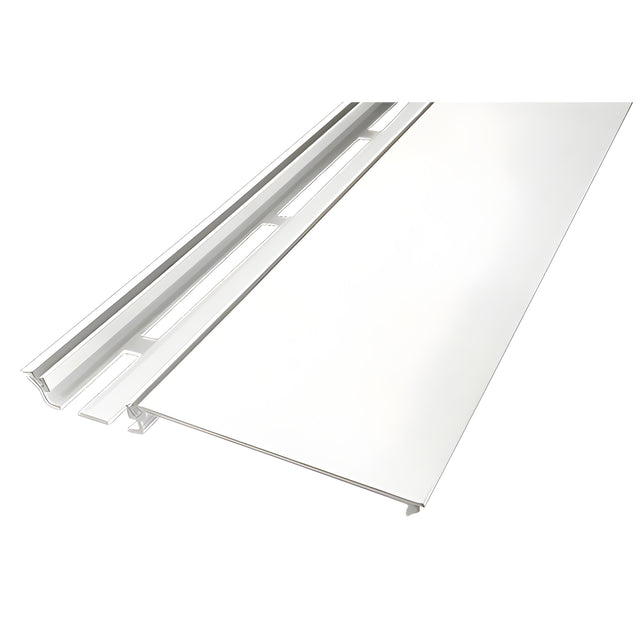 CRL-U.S. Aluminum White KYNAR® Paint Vertical Shallow Pocket Filler - 24'-2"