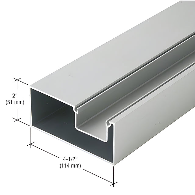 CRL-U.S. Aluminum Window Wall Hollow Door Jamb - 21'-9", Clear Anodized Class 1