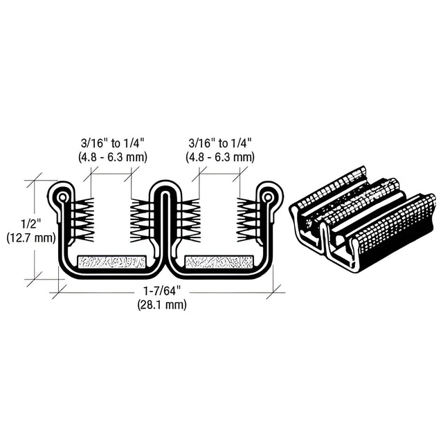 CRL Universal Double Wide Channel for Buses and Trucks