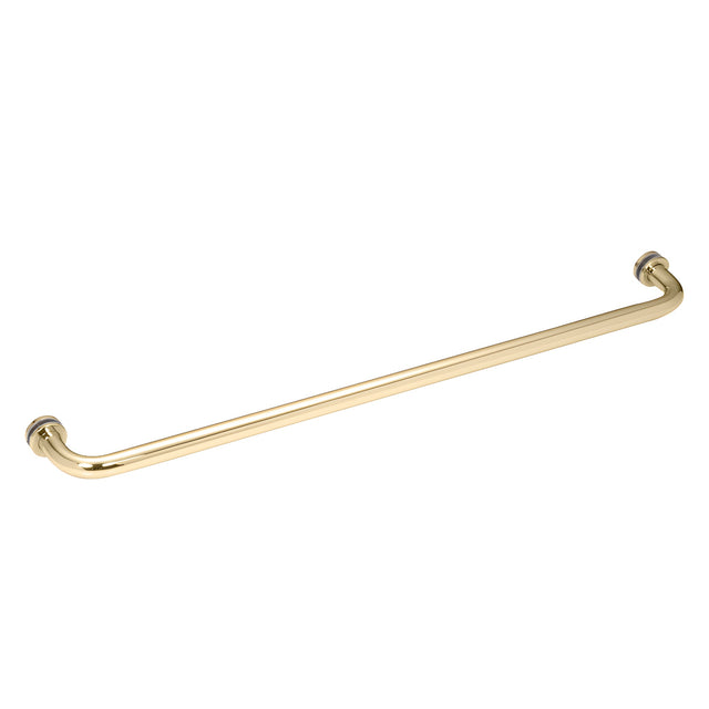 CRL Unlacquered Brass 24" BM Series Tubular Single-Sided Towel Bar