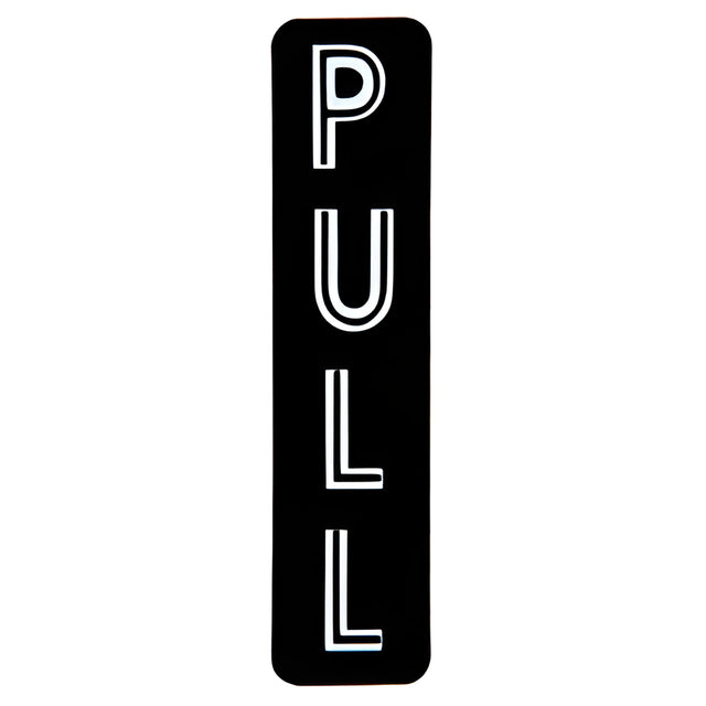 CRL Vertical "PULL" Decal