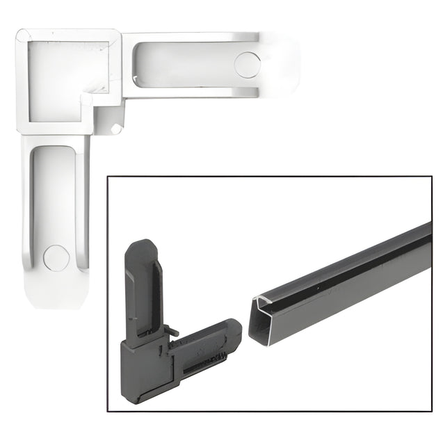 CRL White 1/4" Square Cut Screen Frame Corners