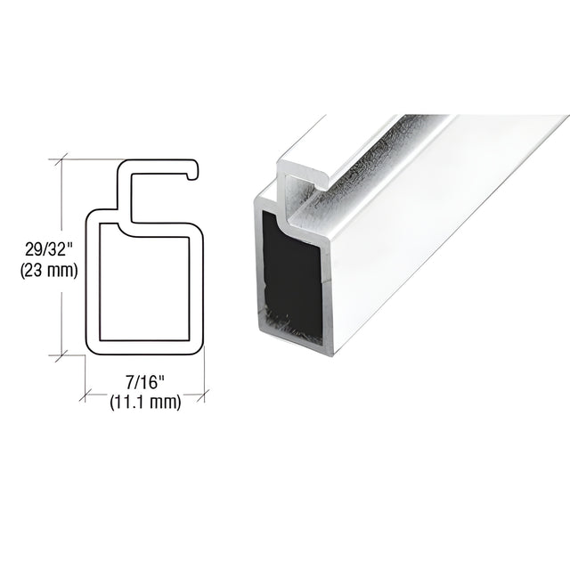 CRL White 29/32" x 7/16" Heavy Wall Extruded Screen Frame - 144"