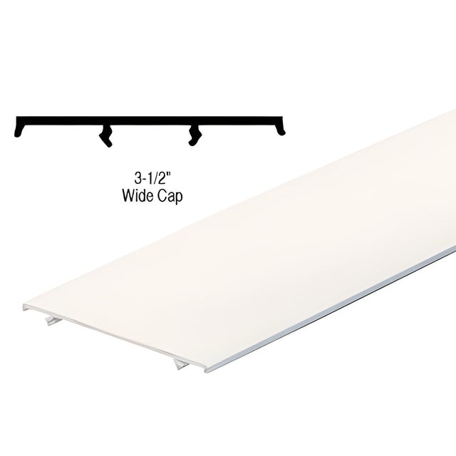 CRL White 3-1/2" Screen Tight™ Wide Cap
