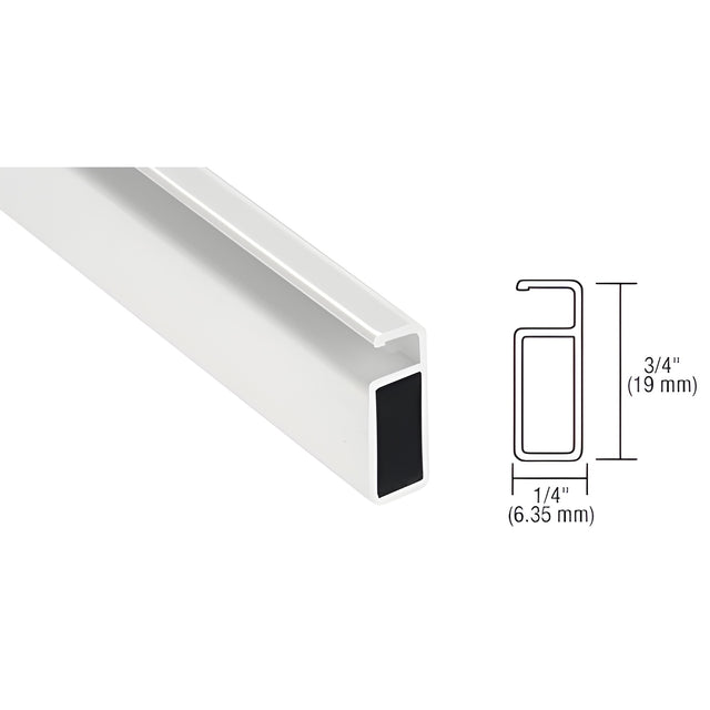 CRL White 3/4" x 1/4" Extruded Screen Frame