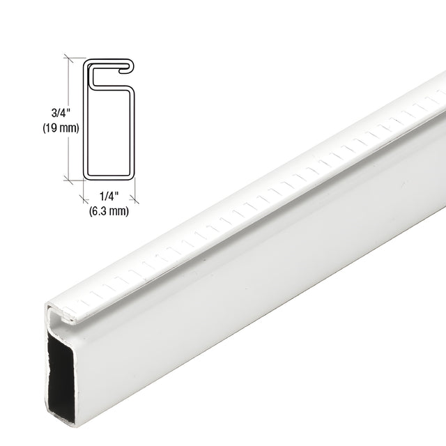 CRL White 3/4" x 1/4" Roll Formed Screen Frame 146"