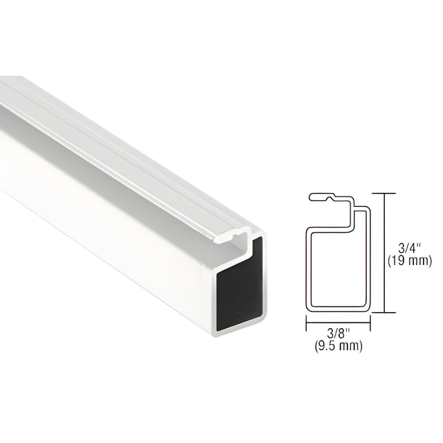 CRL White 3/4" x 3/8" Extruded Screen Frame