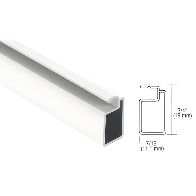 CRL White 3/4" x 7/16" Extruded Screen Frame