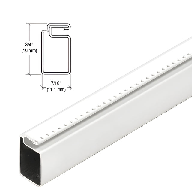 CRL White 3/4" x 7/16" Roll Formed Screen Frame 146"