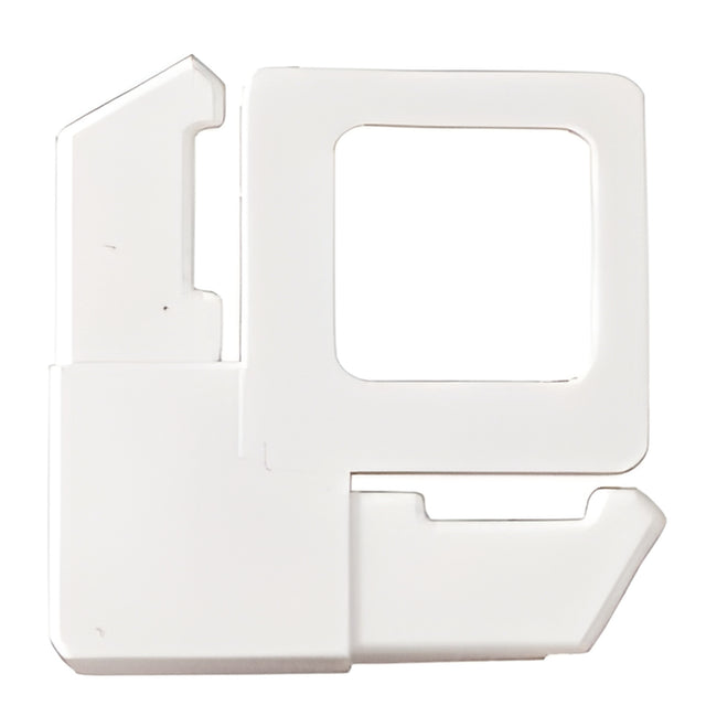 CRL White 7/16" Square Cut with Lift Tab Plastic Screen Frame Corner