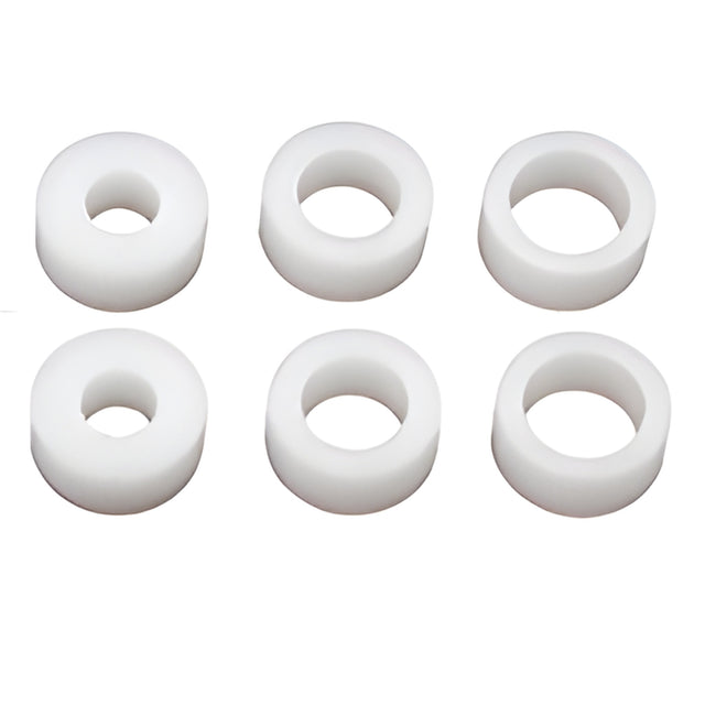 CRL White Bushing Spacer Pack - 6/Pk