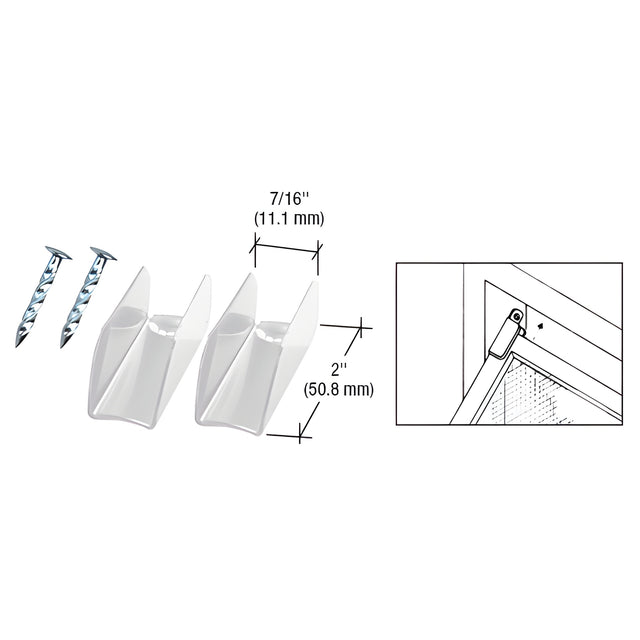 CRL White Finish Jiffy Hangers with Nails - Bulk