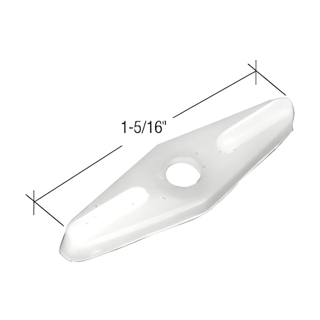 CRL White Nylon Double Flush Screen Clips - Pack