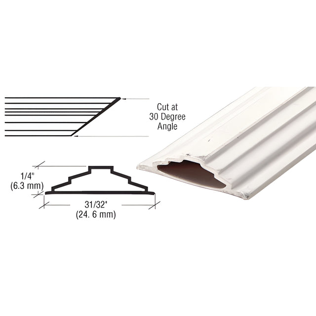 CRL White PVC Low Profile Step Grid