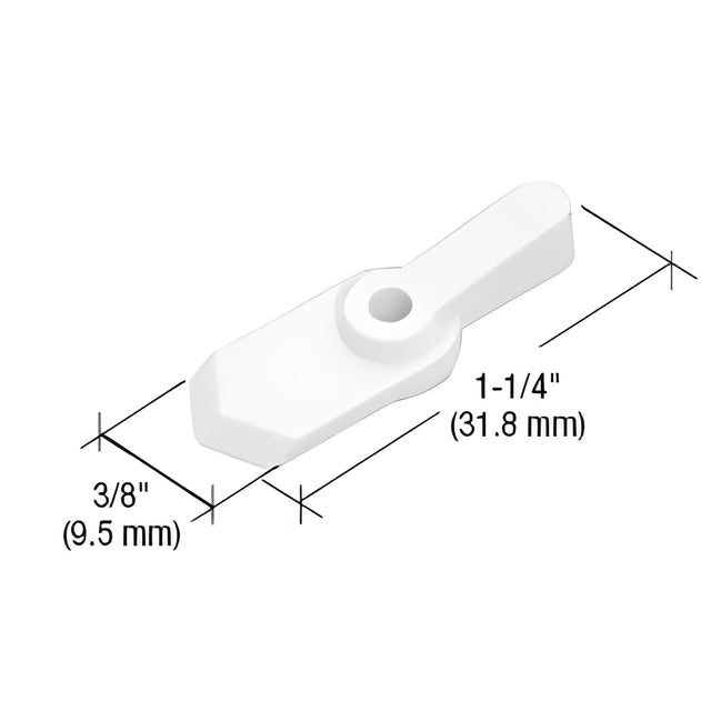 CRL White Pointer Style Screen Swivel Clip - Carded