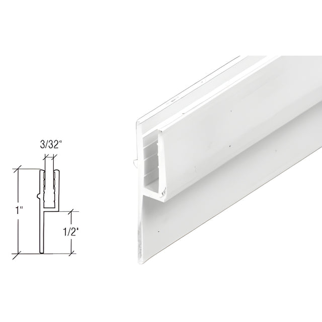 CRL White Rigid Vinyl Lip Frame