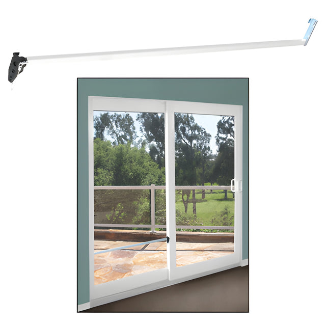 CRL White Security Bar for Sliding Glass Doors
