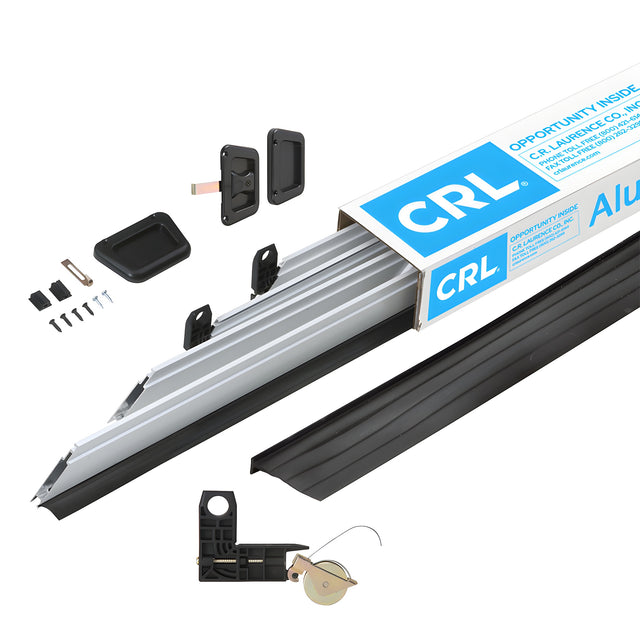 CRL White 36" x 96" Heavy-Duty Extruded K.D. Sliding Screen Door Kit - 2" Frame with T-Slot Vinyl Design