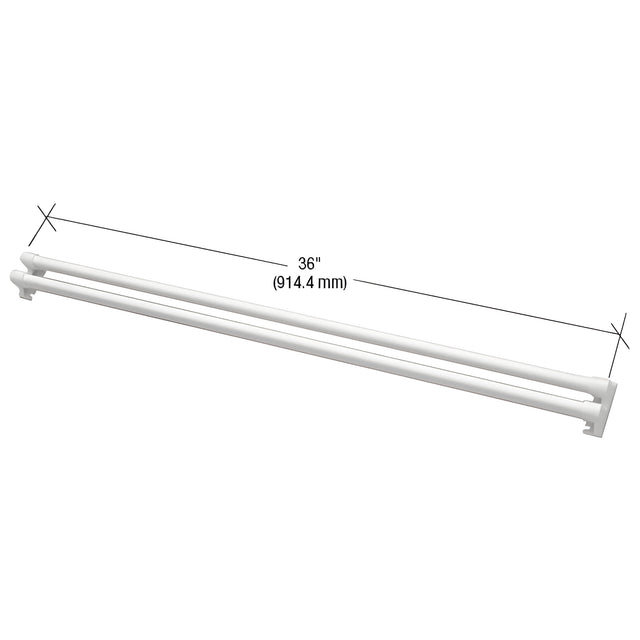 CRL White Storm and Screen Door Push Bar