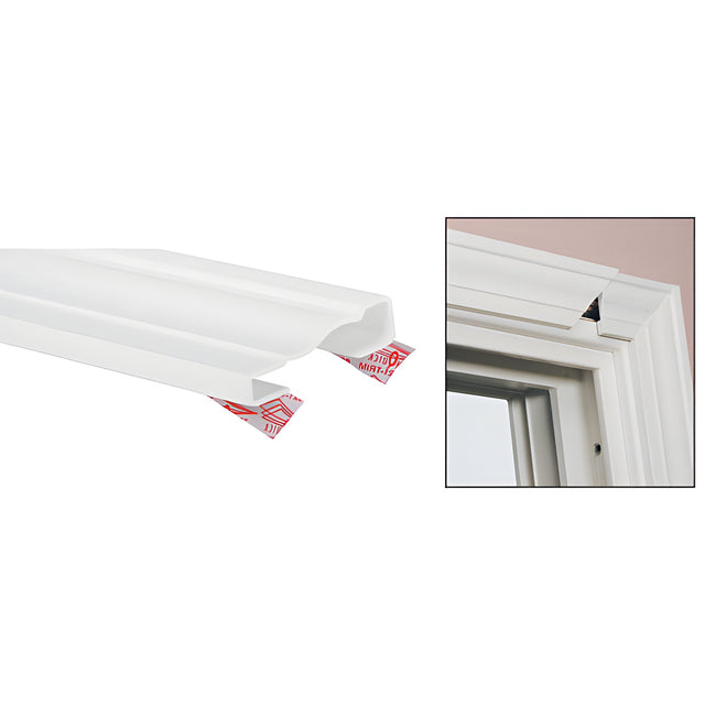 CRL White TrimQuick® 2-1/4" Vinyl Window Casing