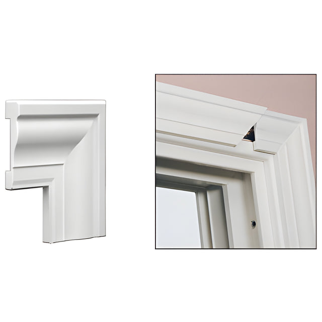 CRL White TrimQuick® Corner Clip for TQ356W Vinyl Window Casing