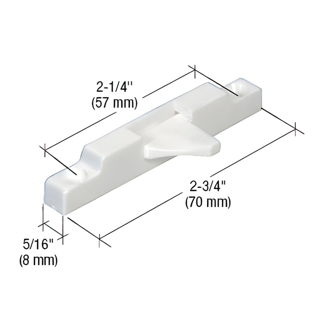 CRL White Window Sash Flip Lock - 2/Pk