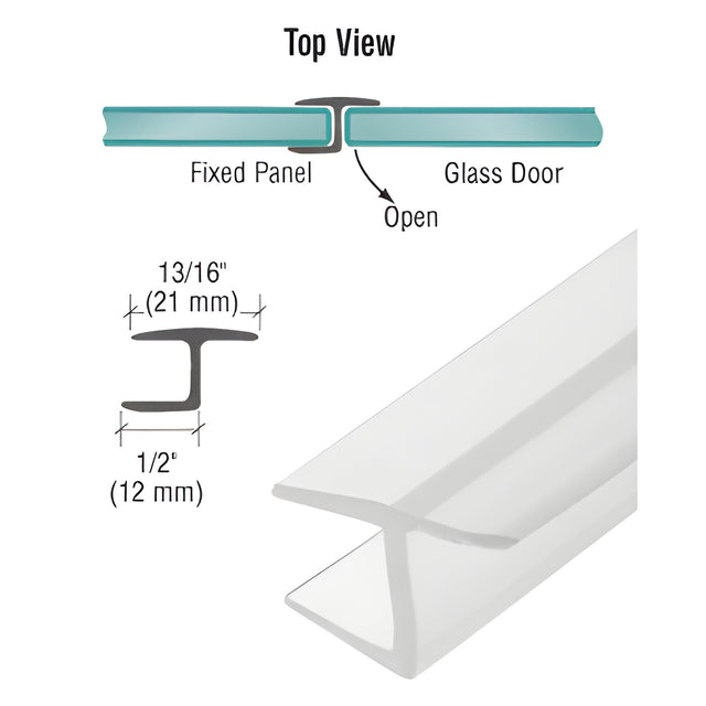 CRL 'Y' Jamb Seal with Soft Leg for 3/8" Glass