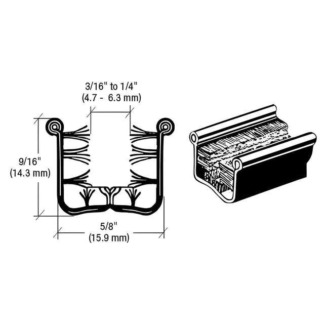 CRL Y528 Flexible Universal Channel for 1948-1967 Vehicles - 72" Length