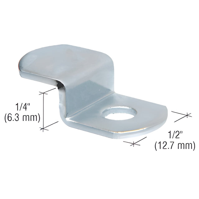 CRL Zinc Plated Offset Mirror Clip for 1/4" Glass