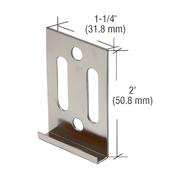 CRL Zinc Plated Vancouver Clip for 6mm Mirror