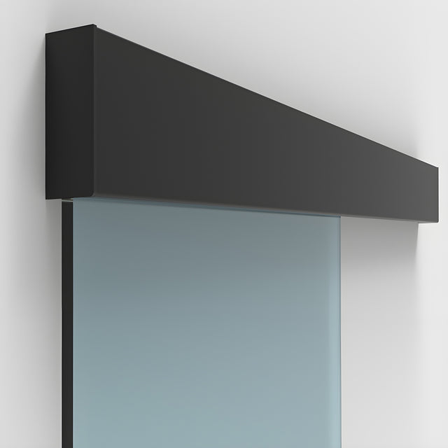 CRL50 Matte Black Series Single Sliding Door Wall Mount Kit
