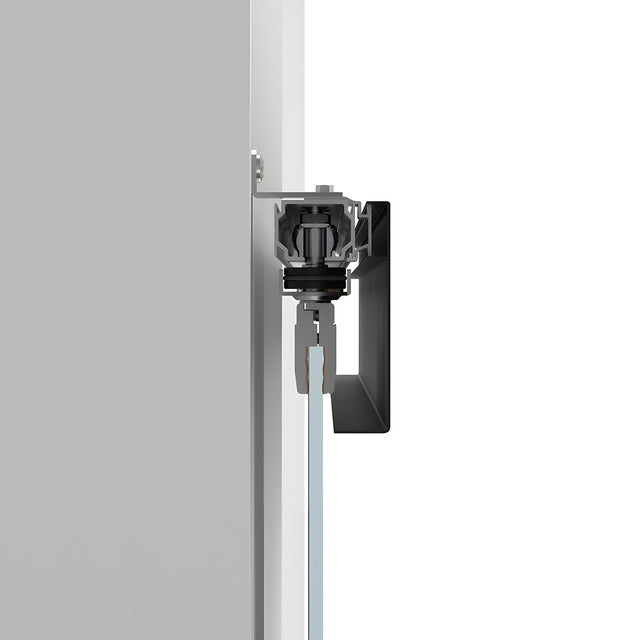 CRL50 Matte Black Series Bi-Parting Synchronized Wall Mount Kit