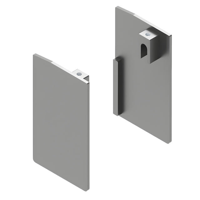 CRL502S2 Series Satin Anodized Wall Mount Kit End Cap
