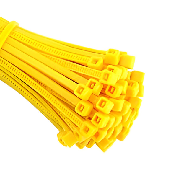 Cable Ties, 14", 50 Lbs Tensile Strength, Yellow – 100/Bag