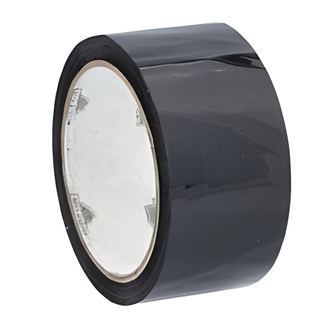 Carton Sealing Tape 48mm x 100m, 2.0 mil, Black- 36 Rolls/ Case