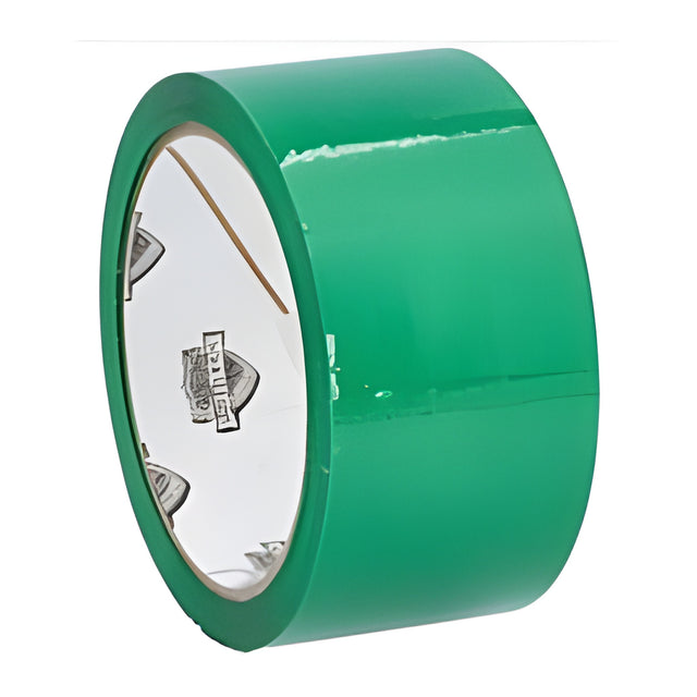 Carton Sealing Tape 48mm x 100m, 2.0 mil, Green- 36 Rolls/ Case