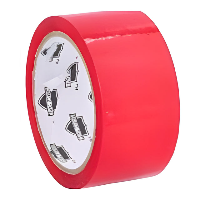 Carton Sealing Tape 48mm x 100m, 2.0 mil, Red- 36 Rolls/ Case