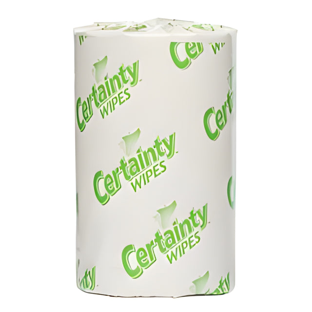 Certainty Personal Care Washcloths Junior Roll 8” x 12” 2 rolls x 192 wipes
