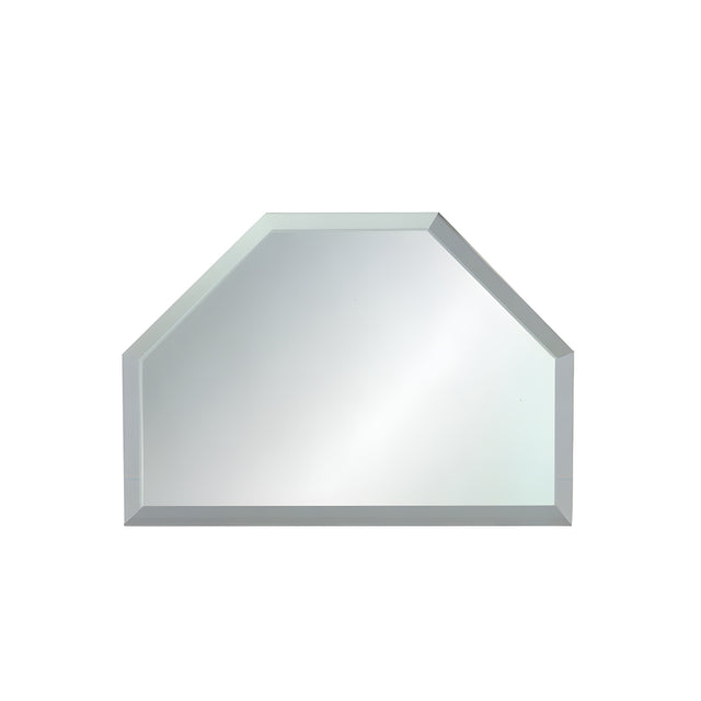 CRL Clear Mirror Glass 2" T-Connector Beveled on All 6 Sides