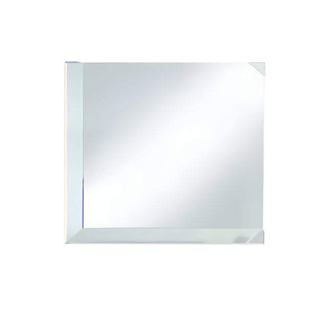 CRL Clear Mirror Glass 3" Square Beveled on 2 Sides