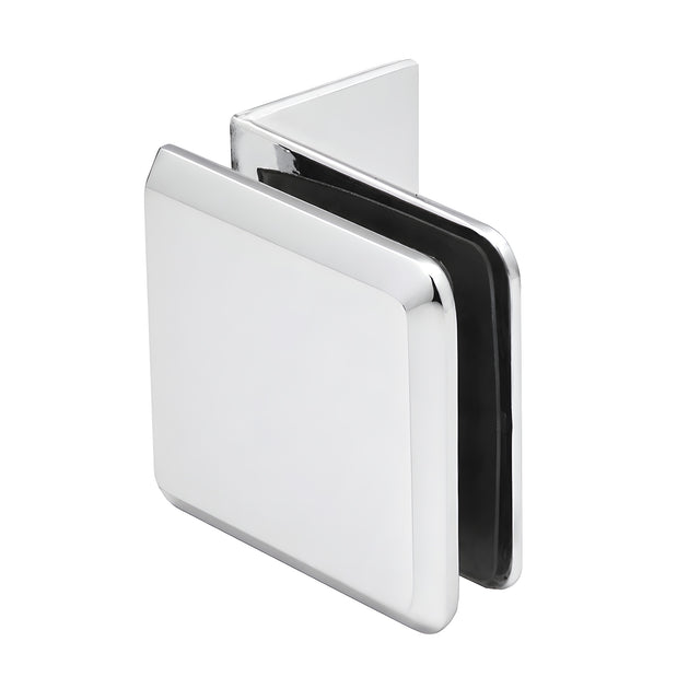 CRL Polished Chrome Fixed Panel Beveled Clamp With Small Leg