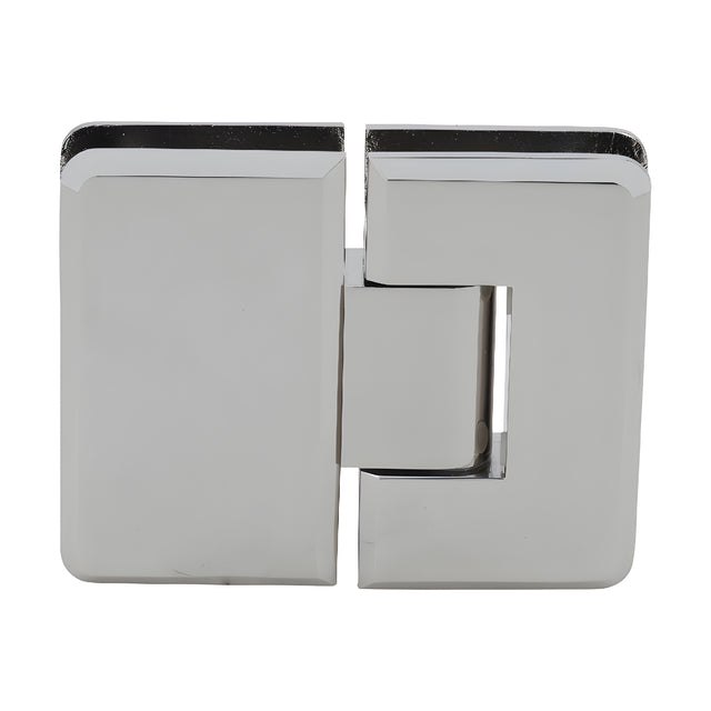 CRL Polished Nickel Cologne 180 Series 180º Glass-to-Glass Hinge